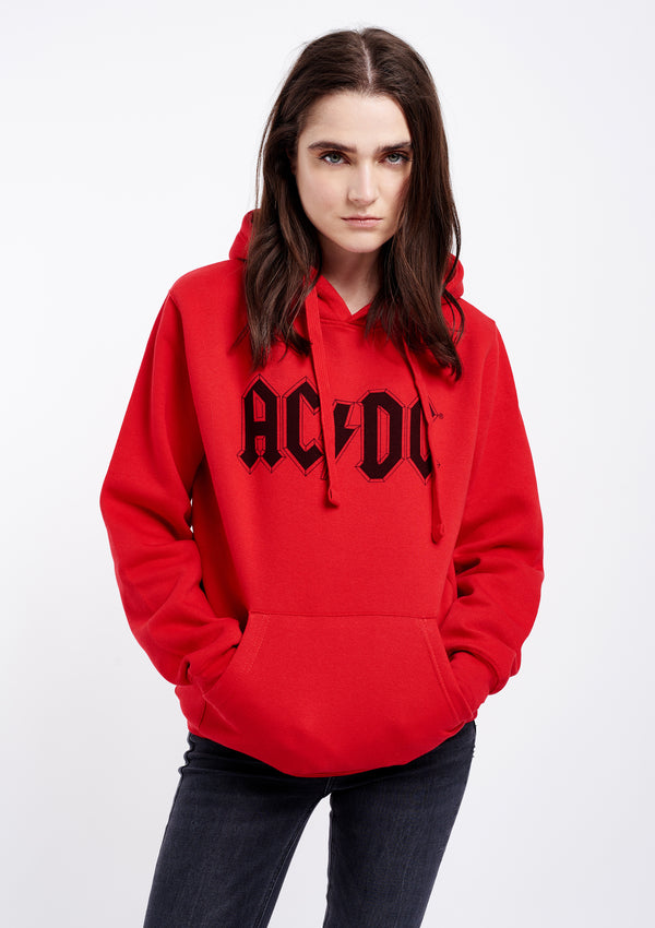 AC/DC Band Women's Red Hoodie