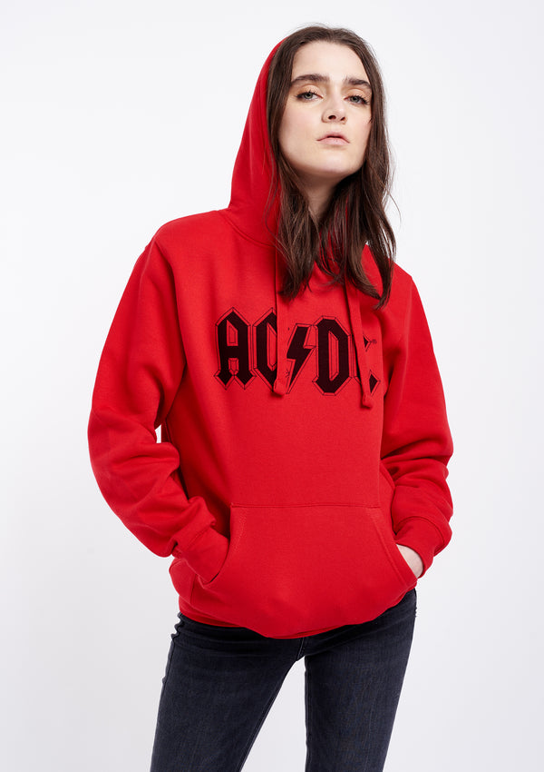 AC/DC Band Women's Red Hoodie