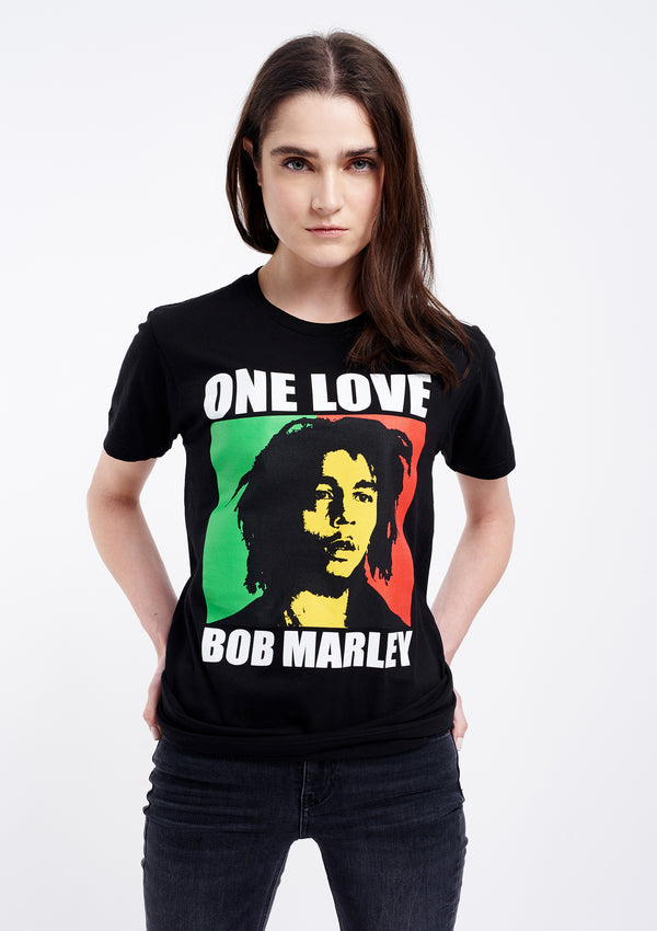 Bob Marley One Love Women's Black Tee