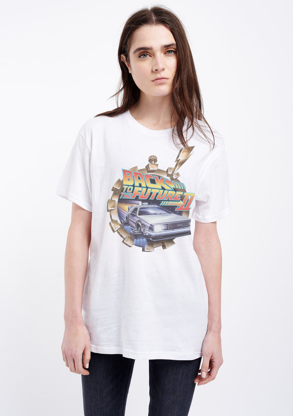 Back To The Future Women's White Tee