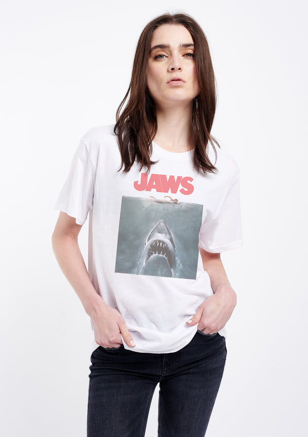 Jaws Women's White Tee