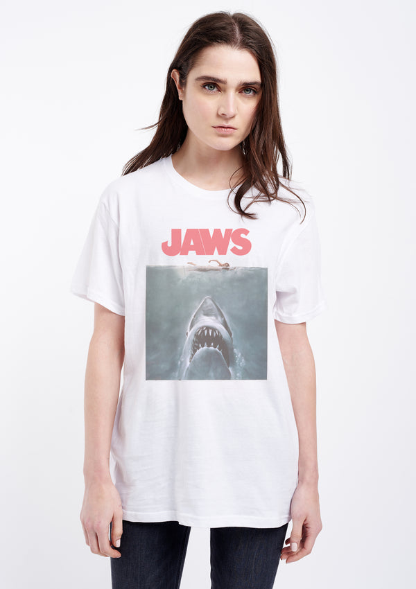 Jaws Women's White Tee