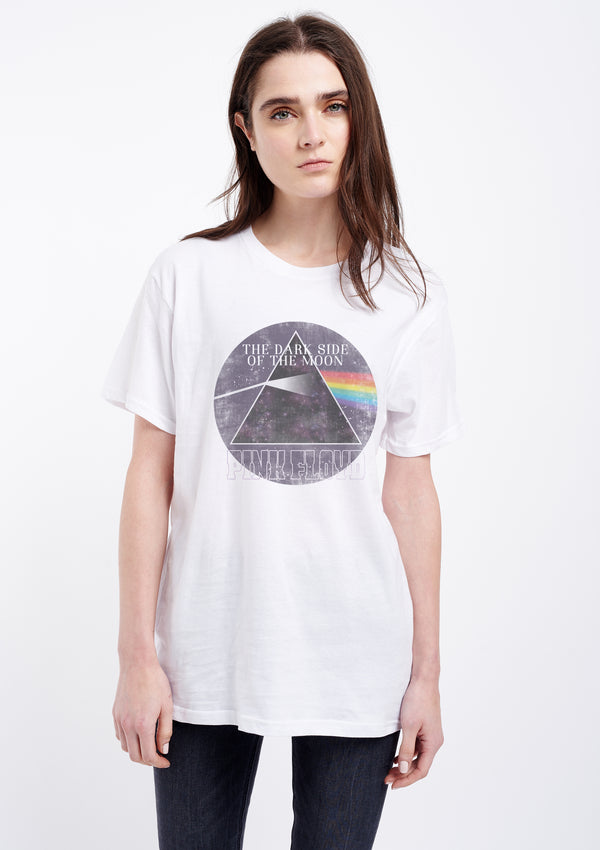 Pink Floyd The Dark Side Of The Moon Women's White Tee