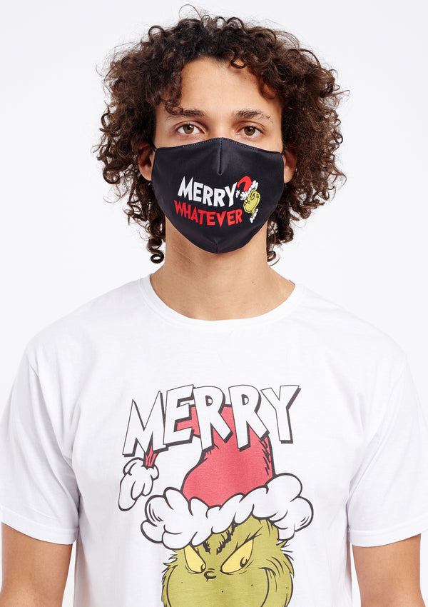 Adult Unisex The Grinch Non-Medical Black Face Mask