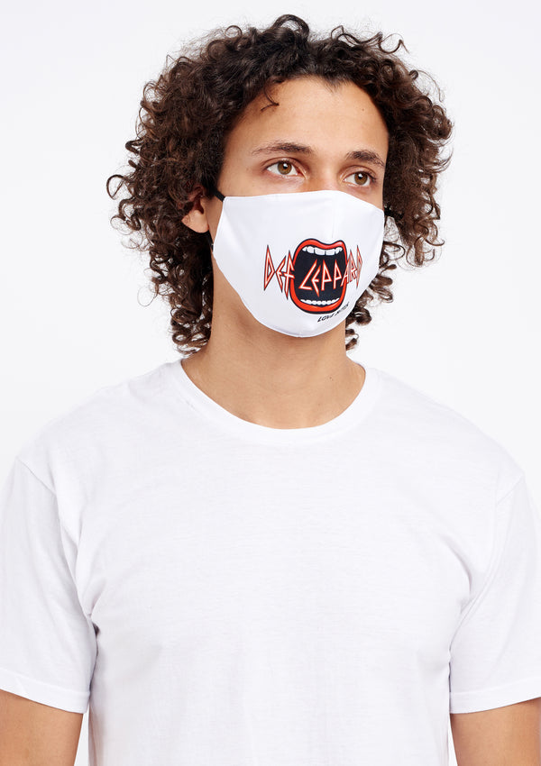 Adult Unisex Def Leppard Love Bites White Non-Medical Face Mask