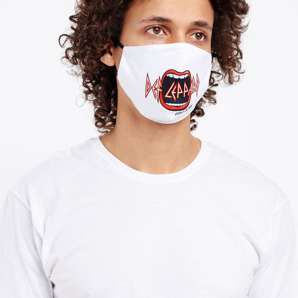 Adult Unisex Def Leppard Love Bites White Non-Medical Face Mask