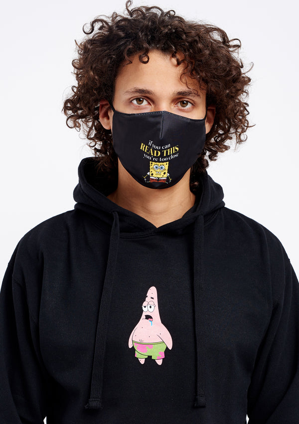 Adult Unisex SpongeBob Squarepants Non-Medical Black Face Mask