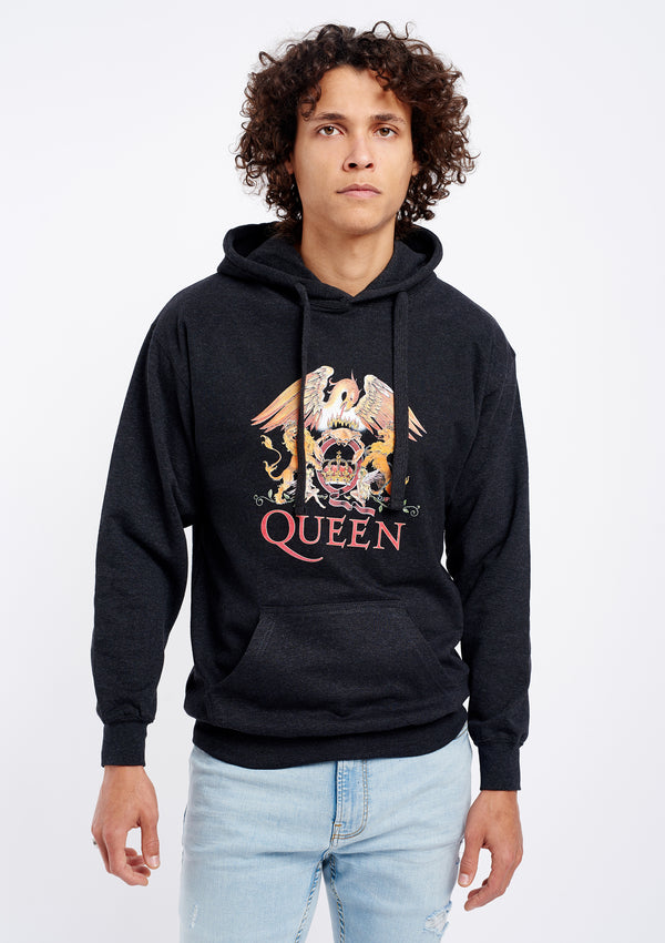 Queen Men's Charcoal Hoodie