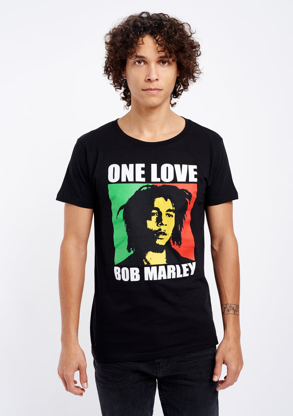 Bob Marley One Love Men's Black Tee