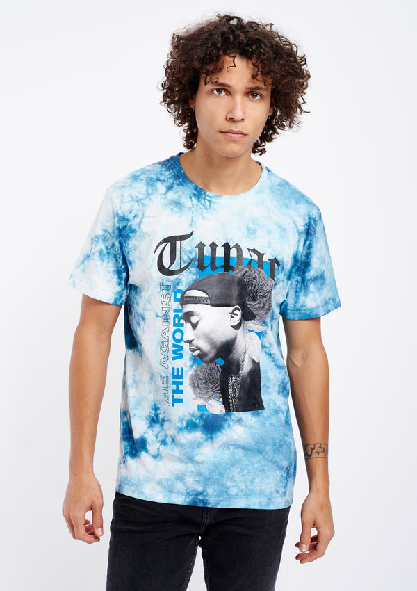 Tupac Me Against The World Men's Tie Dye Tee