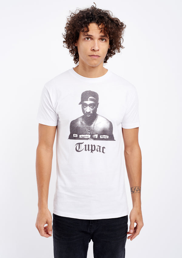 Tupac Me Against The World Men's White Tee