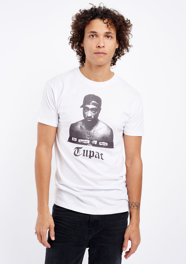 Tupac Me Against The World Men's White Tee