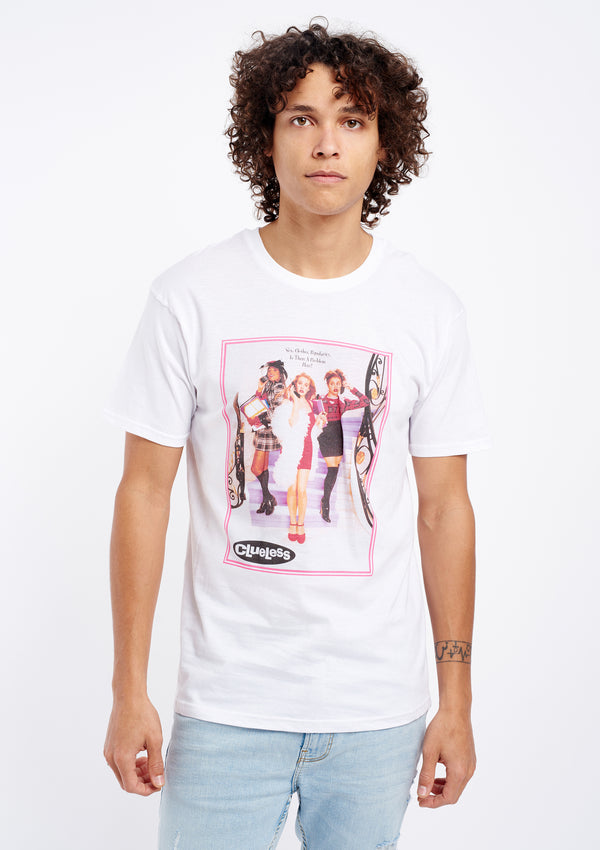 Clueless Movie Men's White Tee