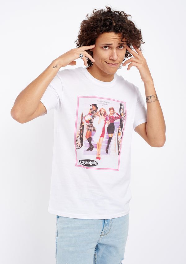 Clueless Movie Men's White Tee