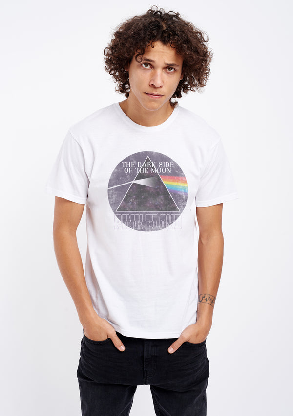 Pink Floyd The Dark Side Of The Moon Men's White Tee