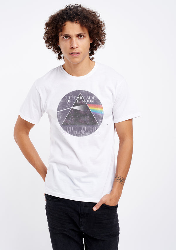 Pink Floyd The Dark Side Of The Moon Men's White Tee